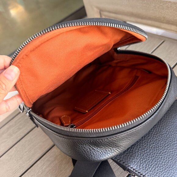 Coach Ethan Pack In Blocked Signature Canvas CZ394 Tan Charcoal Black - Picture 10 of 16